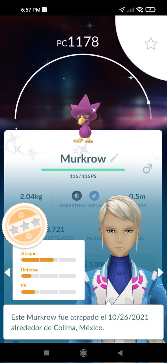 perroalgoritmo's tweet image. Un #Murkrow #murkrowshiny en la hora destacada de Murkrow!! Malazo pero shinyyyy!!!!!