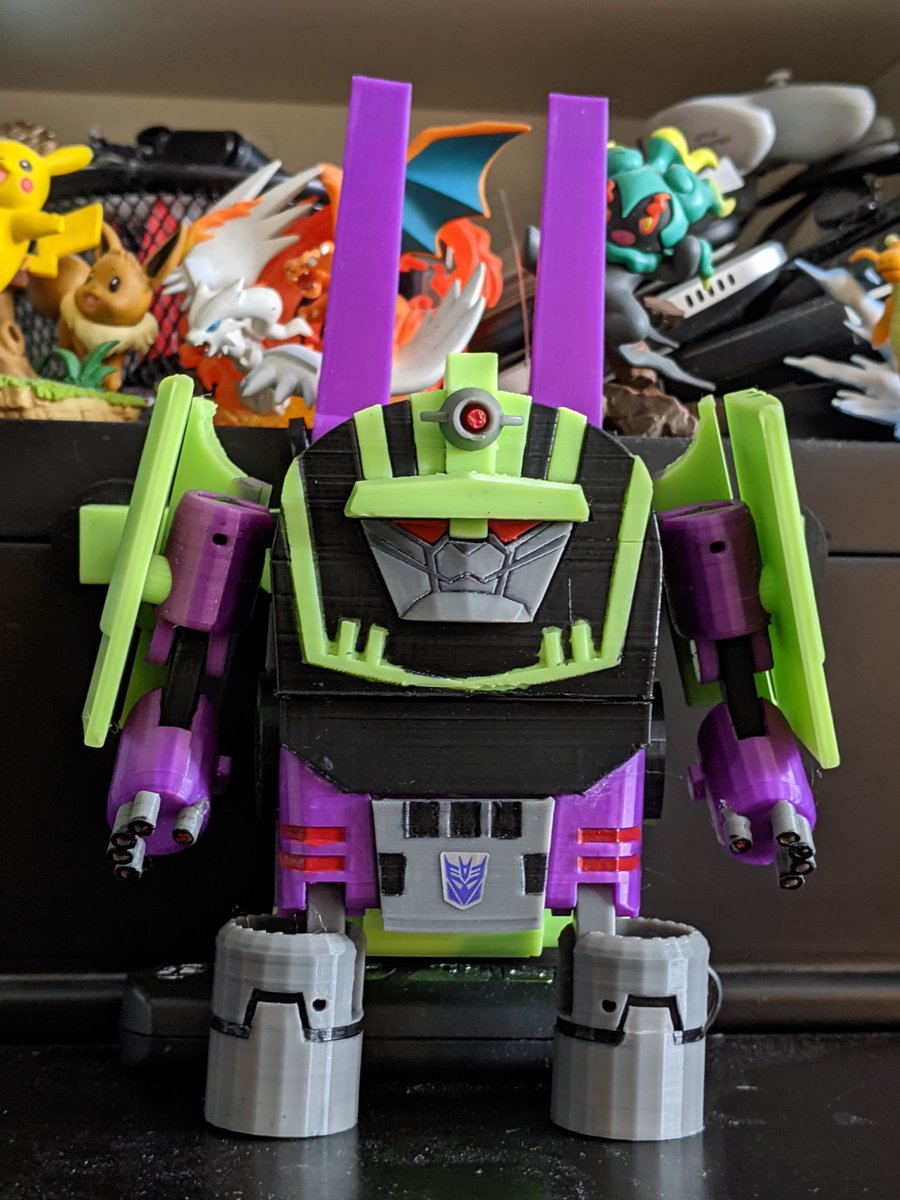 MattNvk's tweet photo. 3D printed #TransformersAnimated  Dirt Boss by @BrickBotGuy is 99% done and looks great with the rest of the Decepticons. Thanks for sharing the files! https://t.co/KHRlNQR7ly