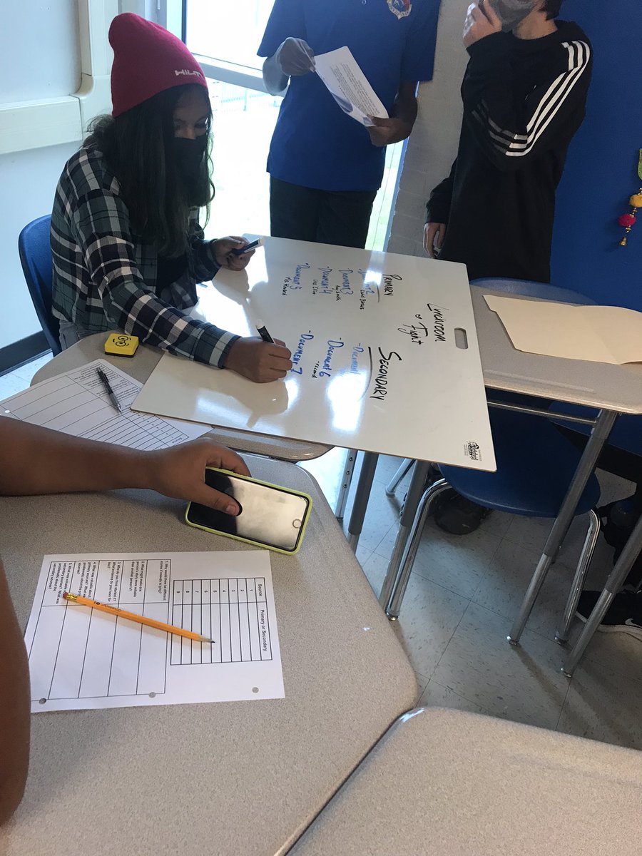 MsStewiesClass's tweet photo. SS Research worked in teams to identify primary & secondary sources from a food fight scenario. Great discussions were had, & who started the food fight is still up in the air.😜
#ThisIsSEA @NISDJaySEA https://t.co/evWdcdEaZA