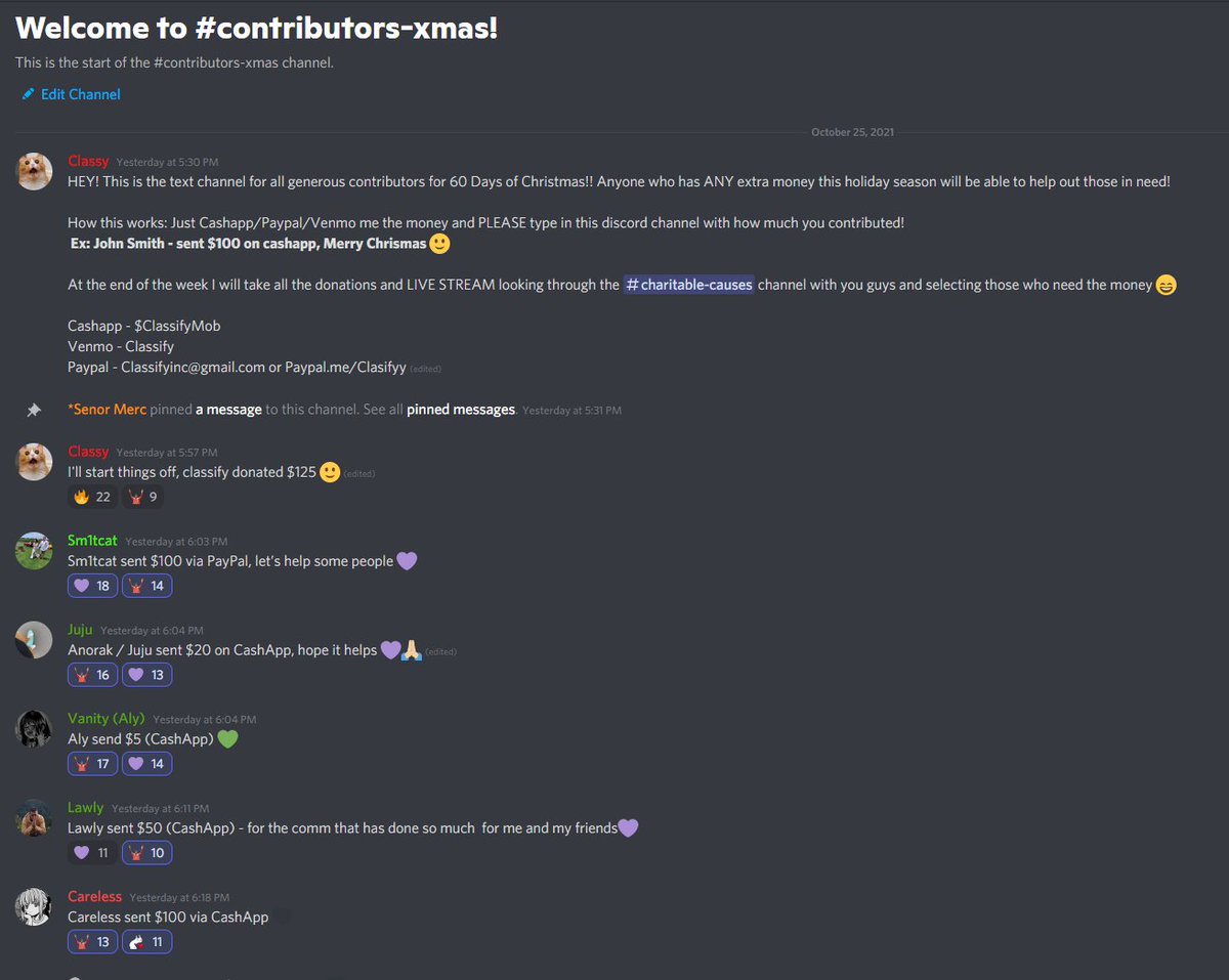 Class's tweet photo. In the last 24 hours our Komrade Kittens discord raised over $4,500 for the 60 Days of Xmas project to those who might need some extra financial support these holidays.... 

Im so proud 😢 https://t.co/7IhYlA2qvR