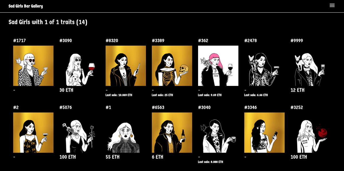 0ceans404's tweet photo. I built a bespoke gallery for the @sad_girls_bar community. Check it out 🖤 https://t.co/jACO7O7Z7T #drawsgb https://t.co/Sfmsi4Uhxv