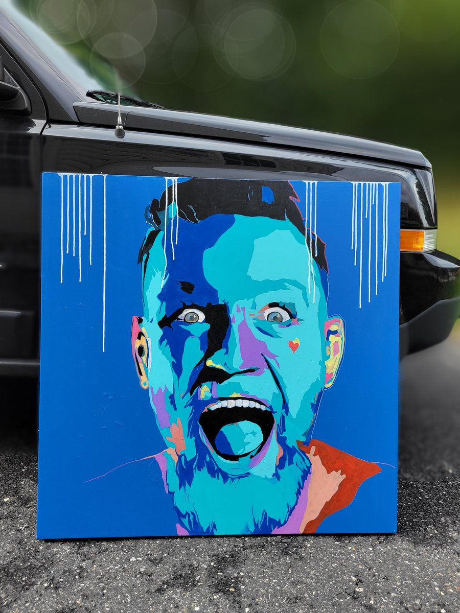 Tangeline7's tweet photo. Not sure if I'm finished with this one yet, but it's looking good so far!  #ConorMcGregor #MMA https://t.co/cxDfatfntE