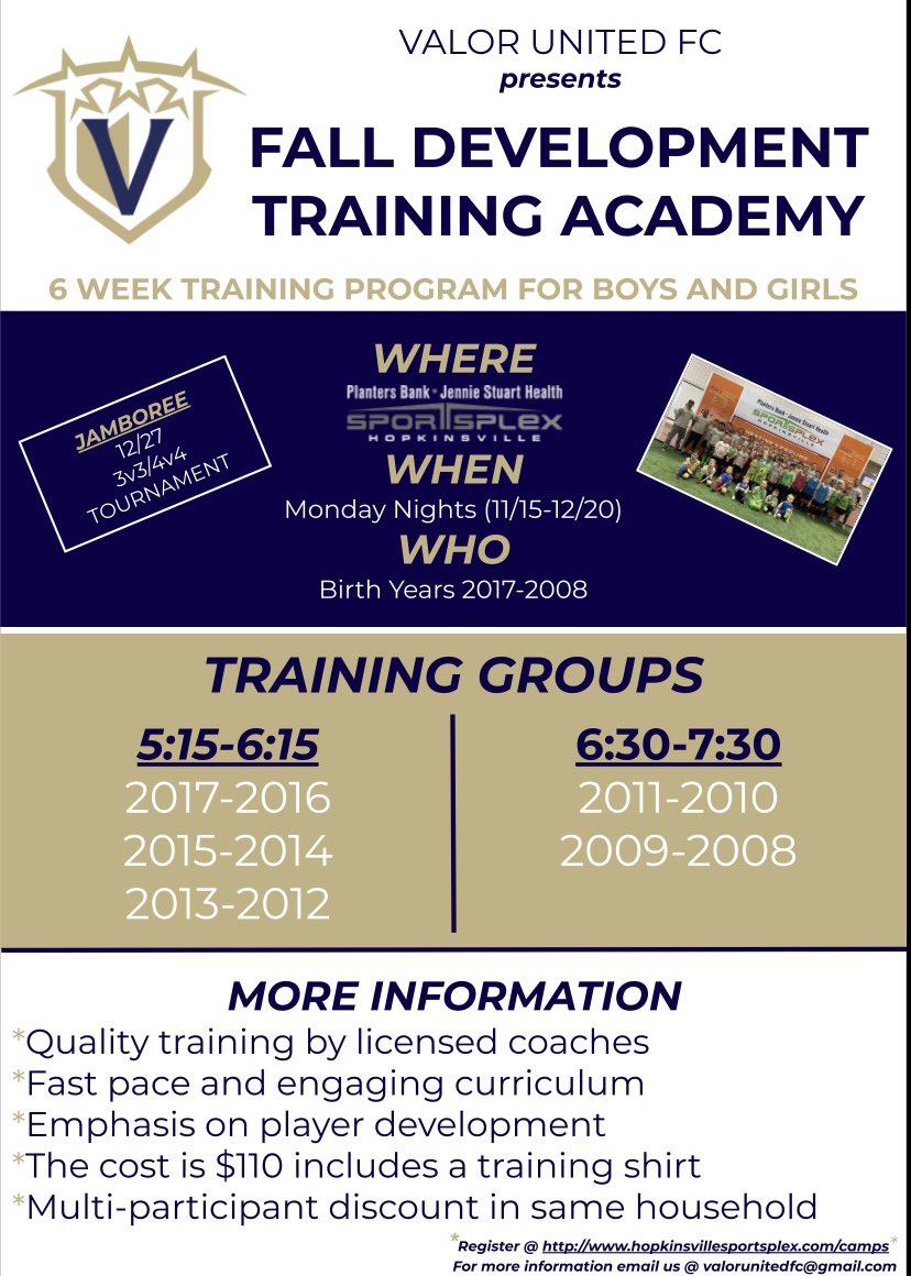 Fall Development Training is coming your way soon! Here is the direct link for registration; form.jotform.com/212914948705160