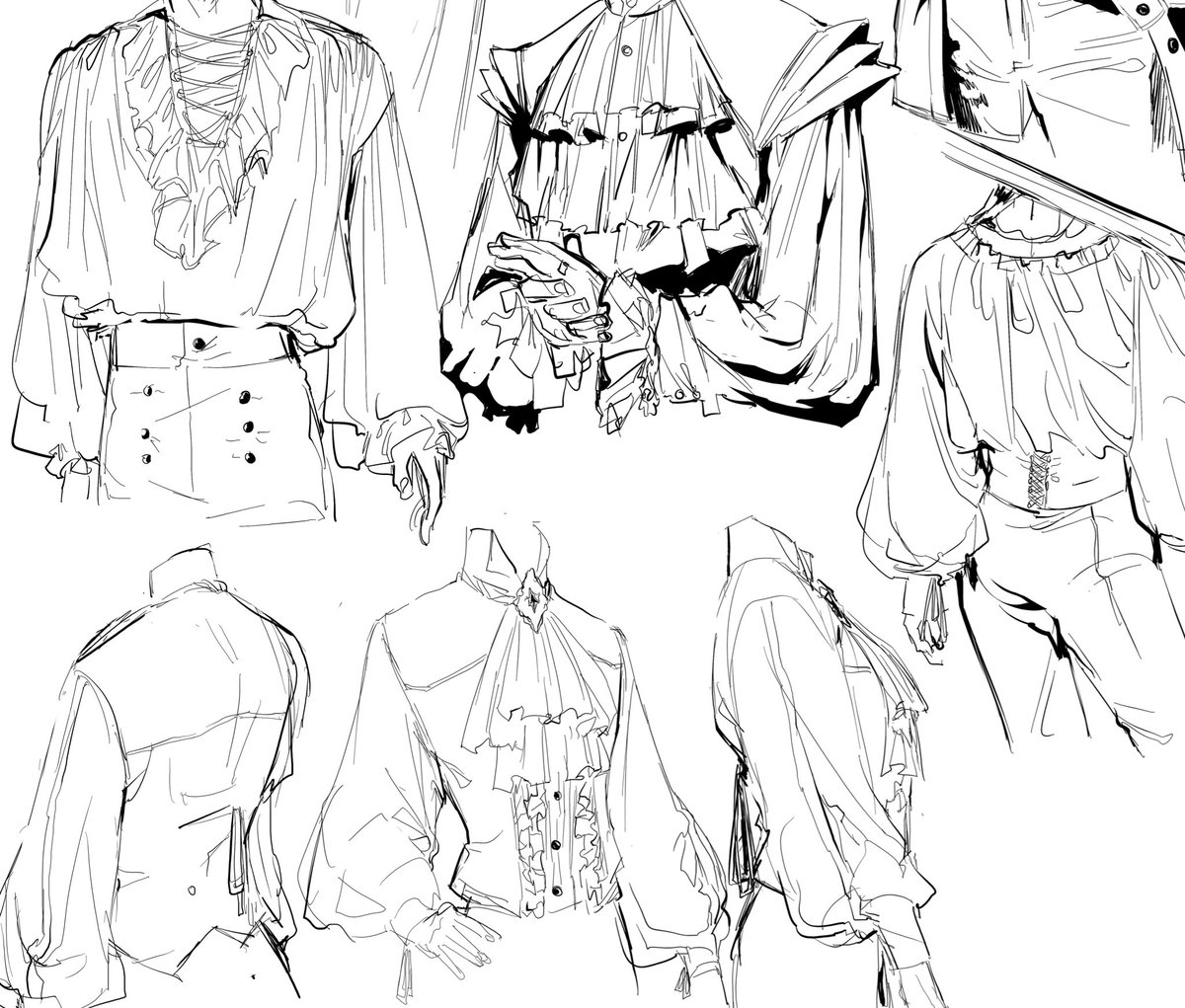 Why don't I draw ye olde clothing more  often it's so fun 