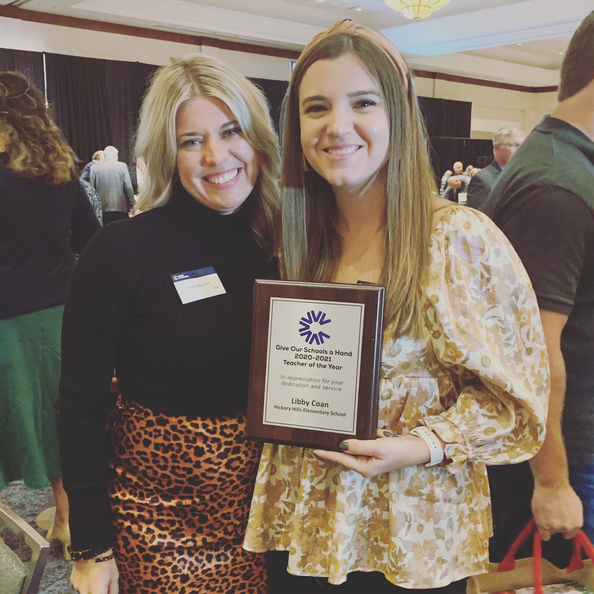 Celebrated our TOTY, Ms. Libby Coan, this morning! 💚🐉