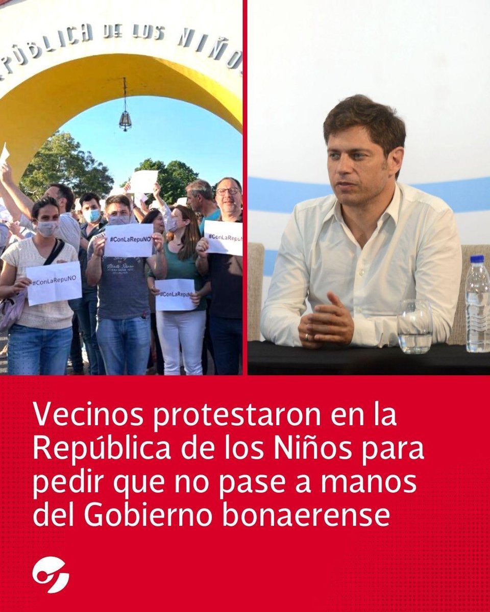 clarincom's tweet photo. ⚠️Vecinos protestaron en la República de los Niños para pedir que no pase a manos del Gobierno bonaerense. Más: https://t.co/w34SVoCmhY https://t.co/QVFbYut0OQ