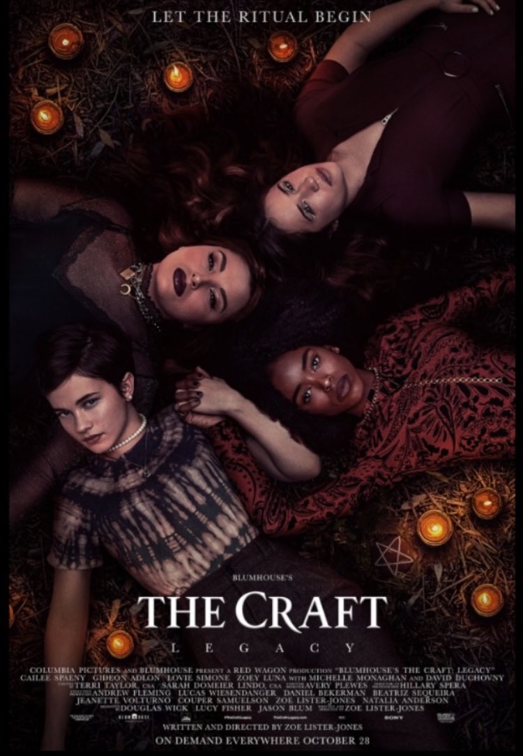 shut_up_Jeff's tweet photo. Today’s film was The Craft: Legacy from 2020. There’s a lot of reasons this reboot/sequel doesn’t work. The fact that it’s 24 years after the first movie, the forced “wokeness”, the slow pace and bland performances. This one was hard to get thru. 4 out of 10. https://t.co/XR3HUcOhUz