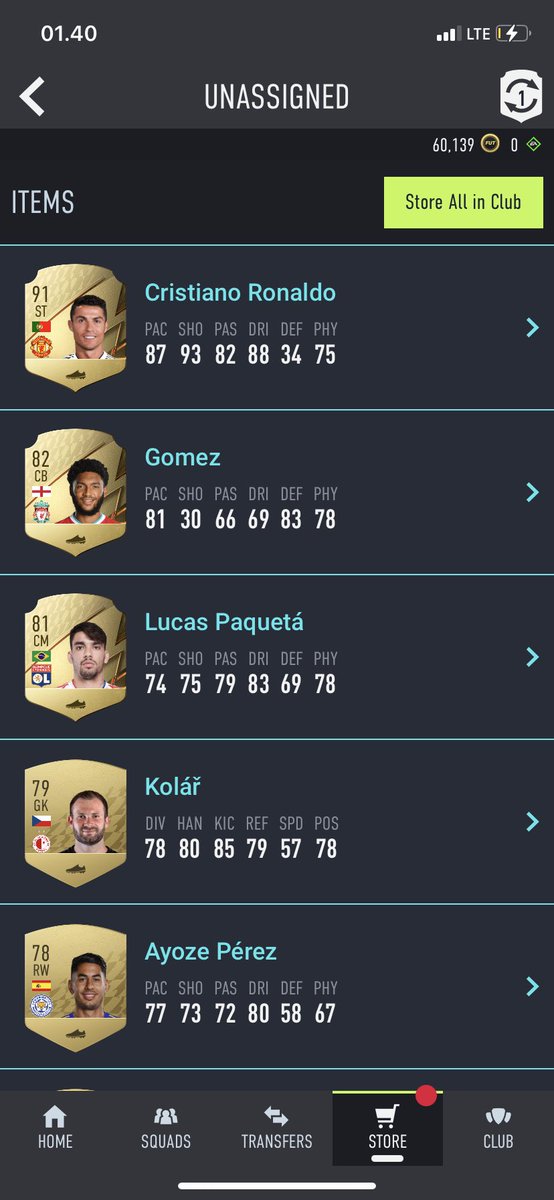 akbaraska's tweet photo. Just packed penaldo from playoff’s pack 😂 #FIFA22 #FUT https://t.co/FEPpTRJQLn