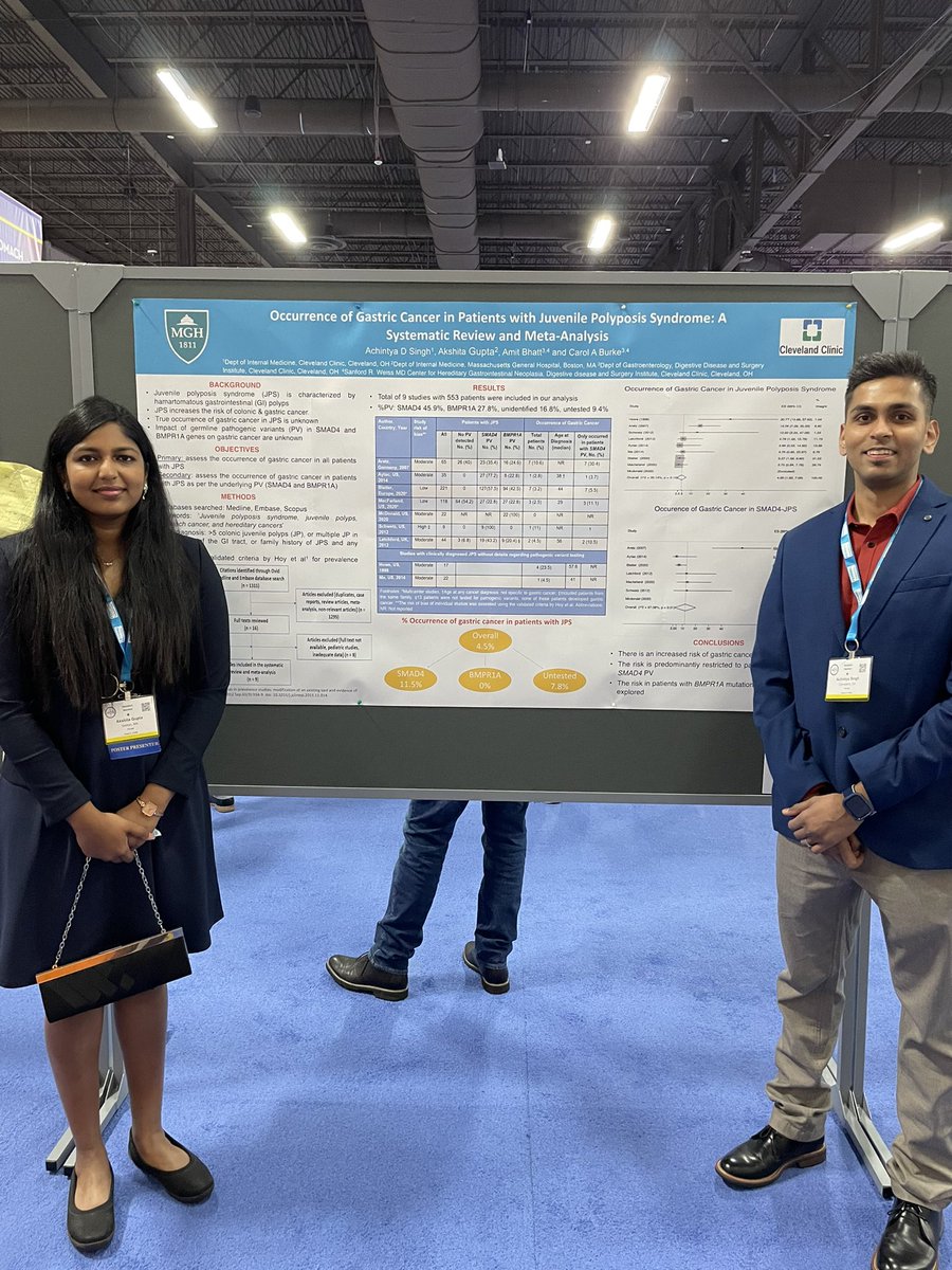 Achintya Singh, MD (@achintyasinghmd) on Twitter photo #ACG2021 is a wrap! Grateful to get an opportunity to share our work evaluating the occurrence of Gastric Ca in Juvenile polyposis syndromes!
Supremely grateful to the best mentors one can ask for <a href="/burkegastrodoc/">Carol Burke</a> <a href="/amitbhattMD/">Amit Bhatt MD</a> ⭐️
<a href="/CCF_IMCHIEFS/">Cleveland Clinic IM</a> <a href="/AmCollegeGastro/">ACG</a> #GITwitter #ACG2021 is a wrap! Grateful to get an opportunity to share our work evaluating the occurrence of Gastric Ca in Juvenile polyposis syndromes!
Supremely grateful to the best mentors one can ask for <a href="/burkegastrodoc/">Carol Burke</a> <a href="/amitbhattMD/">Amit Bhatt MD</a> ⭐️
<a href="/CCF_IMCHIEFS/">Cleveland Clinic IM</a> <a href="/AmCollegeGastro/">ACG</a> #GITwitter