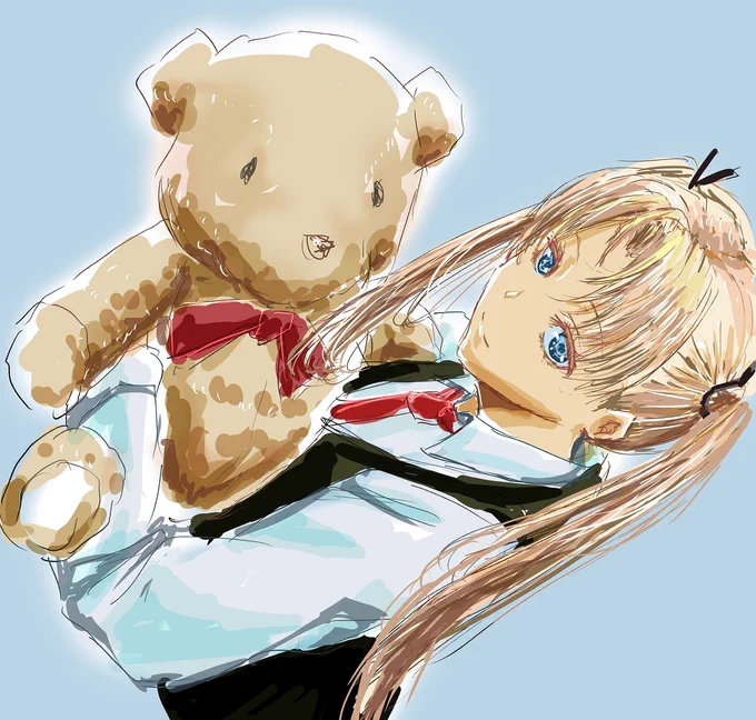 テディベアズ・デーらしいので #ガンスリンガーガール #トリエラ https://t.co/OWhNeZnEI5 