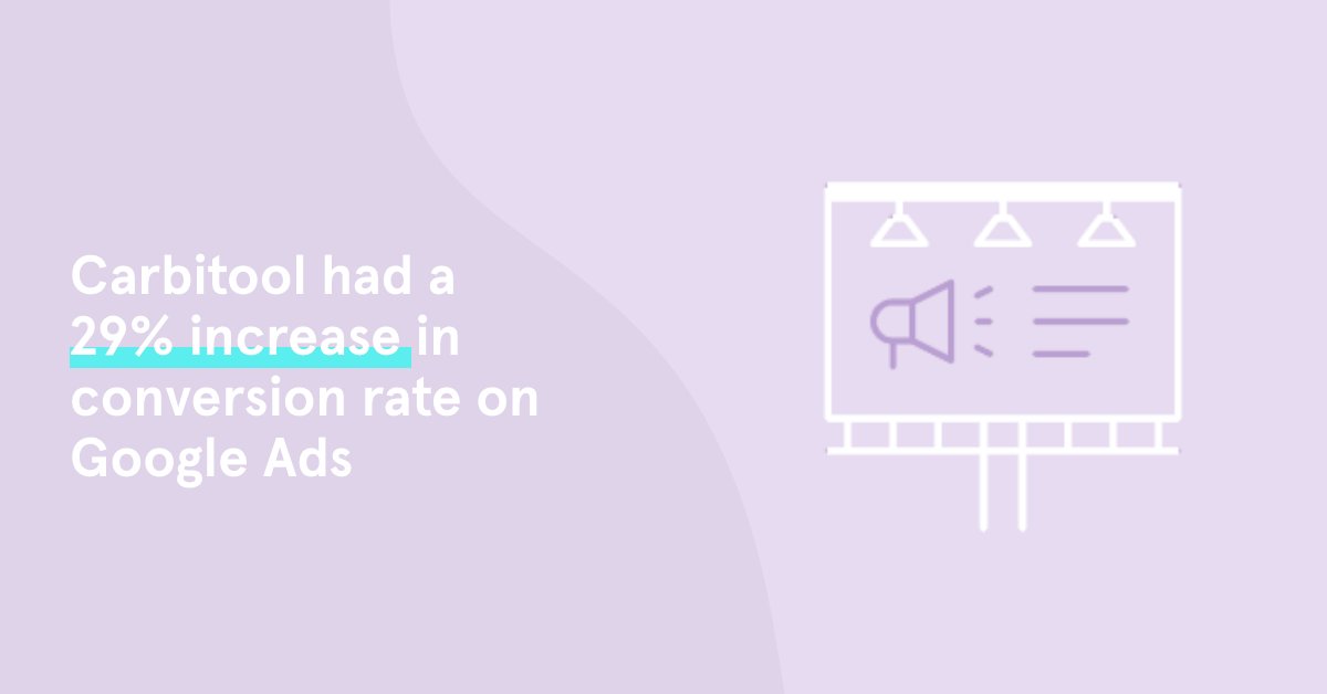 Crazy conversions! A great result for our client Carbitool last month with an impressive 29% increase in conversion rate on Google Ads.

Want the tools for increased conversions? 🛠 We can get your project going, speak to us today.