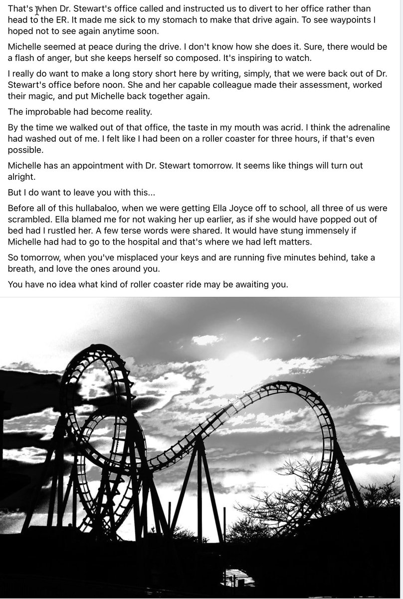 An update about my wife, <a href="/MichelleTodd/">Michelle Todd</a>.