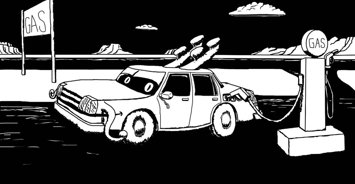 DBrendan7's tweet image. Sketchtober2021 - Day 27 - Fuel
#sketchtober2021 #pawfeetalk

VROOM VROOM