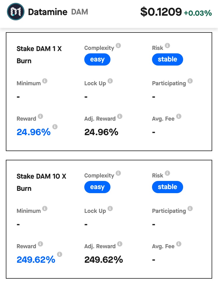 BurnFlux's tweet photo. 🚨🚨 APY ALERT 🚨🚨 

$DAM - unique #DeFi 💎

Top #staking #crypto https://t.co/hicZMw6QeT