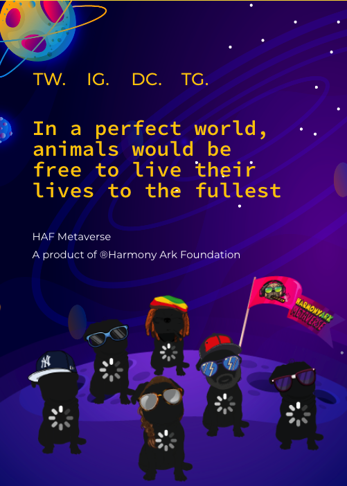 hafmetaverse's tweet photo. In a perfect world, animals would be free to live their lives to the fullest. Unfortunately not all of them have a happy life. #HAFMetaverse &amp; Harmony Ark Foundation bring this #NFT Project for all the #NFTCommunity to support the cause and make themselves benefits along the way! https://t.co/di5JFg05Ad