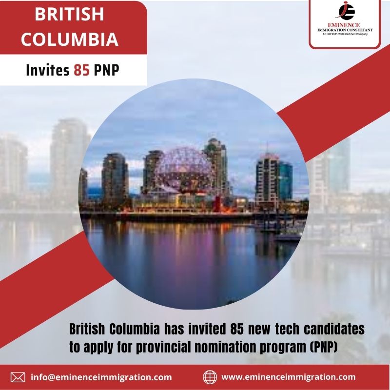 British Columbia in its latest draw held in October 2021, has issued invitations to 85 candidates from Express Entry.

Call Us / WhatsApp - +91-9515141683

#CanadaPR #CanadaImmigration #ExpressEntry #ITA #PNP #BritishColumbia #SkilledWorker #EminenceImmigration #prvisa #draw