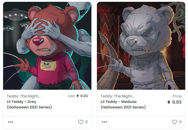 ScreamcheezNFT's tweet photo. Hey all, a couple more of our Halloween series have been listed! Remember, those who own this series will be entered into a drawing for a free NFT on Halloween! https://t.co/0uKRkLnKc8 https://t.co/9cj0naa8i2