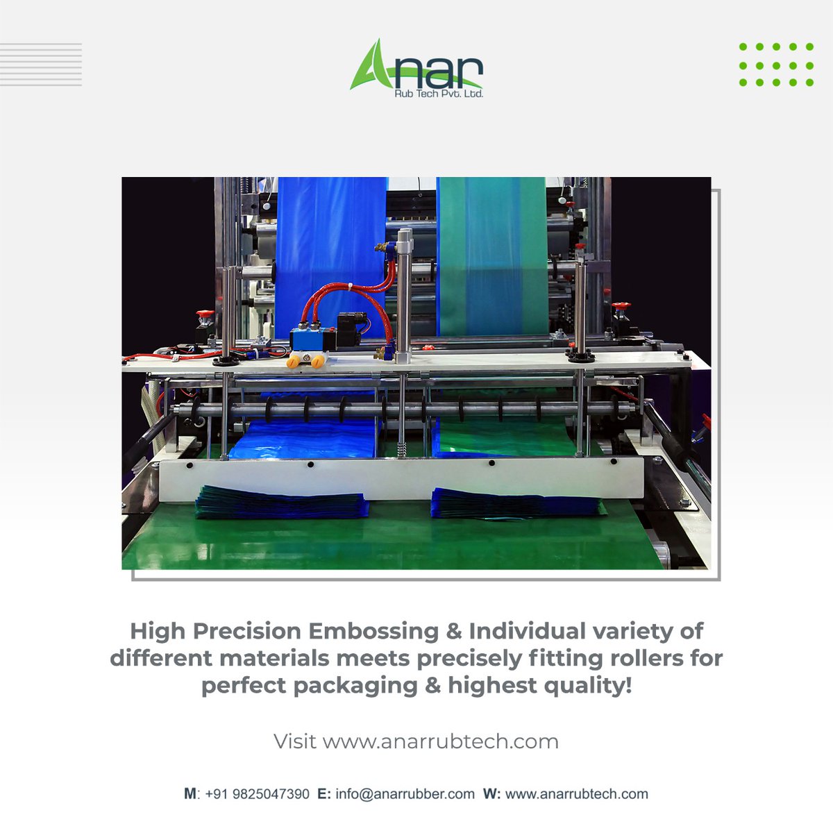 AnarRubTechPLtd's tweet photo. Precise outcomes and superior quality meets you at the final ground at Anar Rub Tech Pvt Ltd

To attain the desired packaging of highest quality, contact us at 9825047390

Or  visit  https://t.co/831sYBywfS
#flexographicprinting #gravureprinting #flexiblepackagingindustry https://t.co/uNeqHdo0Bg