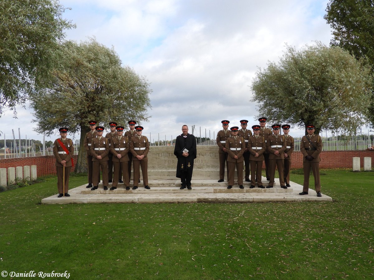 Back in the Salient for the first time since the pandemic struck. Very privileged to be playing a small role in the re-burial of LCpl Robert Cook of the Essex Regt today. The Regiment is represented by the Chaplain &amp; Burial Party from C (Essex) Coy, 1st Bn, The Royal Anglian Regt