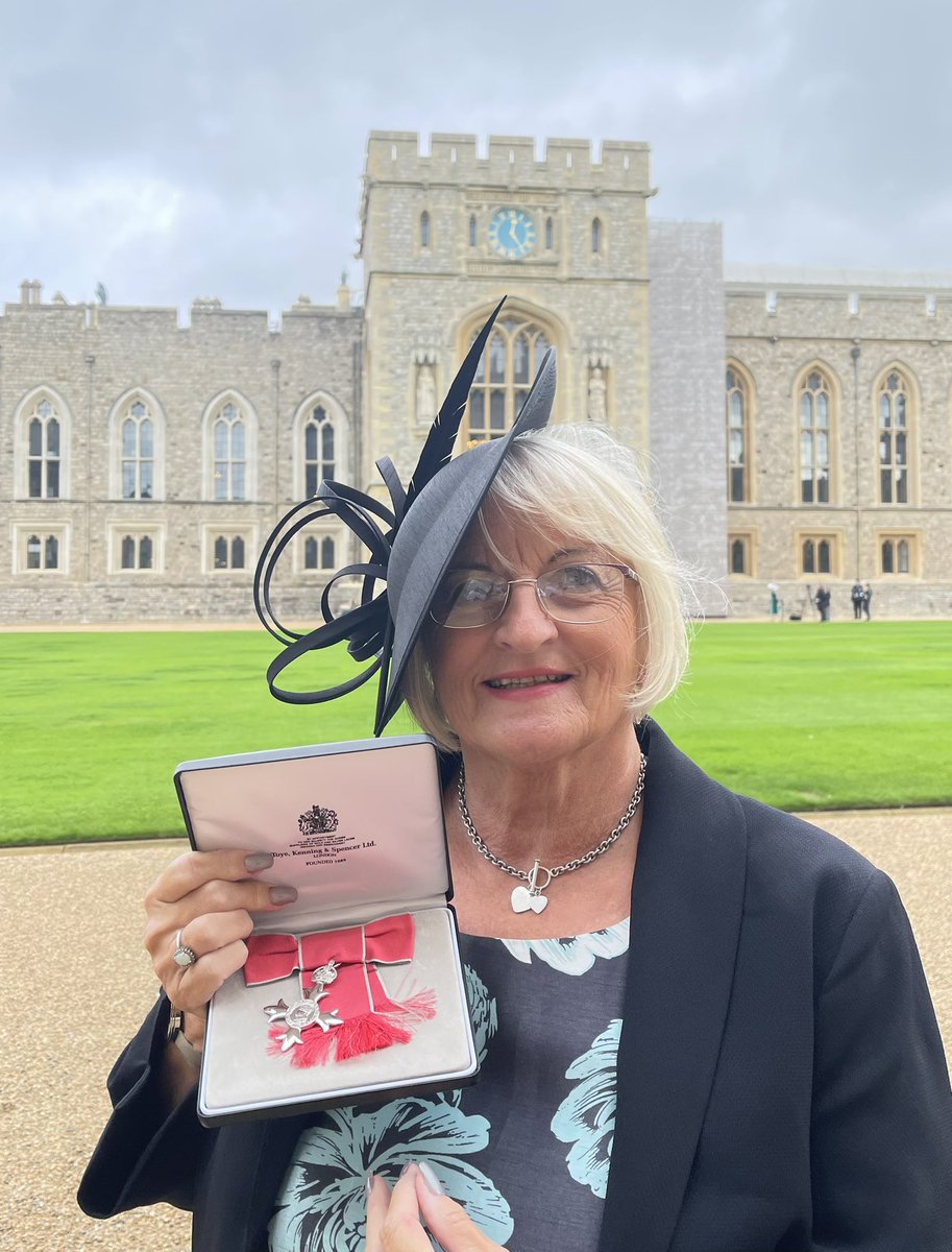 Yesterday Linda Alvarez received her MBE from the Princess Royal at Windsor Castle. She said it was an honour to accept on behalf of all volunteers in Gib sport <a href="/FabianPicardo/">Fabian Picardo</a> <a href="/StevenLinares4/">Steven Linares</a> <a href="/GibraltarGov/">HM Govt of Gibraltar</a> <a href="/Convent_Gib/">Office of The Governor Gibraltar</a> <a href="/GBCNewsroom/">GBC News</a> <a href="/GibChronicle/">Gibraltar Chronicle</a> <a href="/GibChronSports/">GibChronicleSports</a>  <a href="/IslandGamesAsso/">International Island Games Association (IIGA)</a>