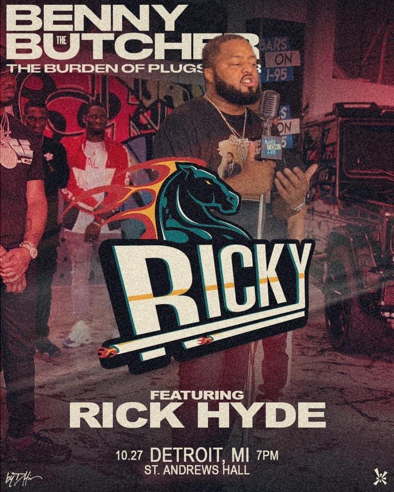 “Now Everybody From The 3 1 3” … catch @prettyrickyhyde & #BSF live Today on the  #theburdenofplugstour 
All roads lead to St. Andrew’s Hall 

Design by: @dhill_wf @designbydhill 
@LyveAffair 
.
.
.
#LYVEaffair #bennythebutcher #BSF #BigBSF #RickHyde #burdenofplugstour