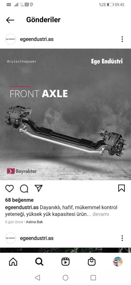 TemelvsTeknik's tweet photo. #egeen yine instadan yürümüş.😂😂 #frontaxle https://t.co/HUCNJlDxpE