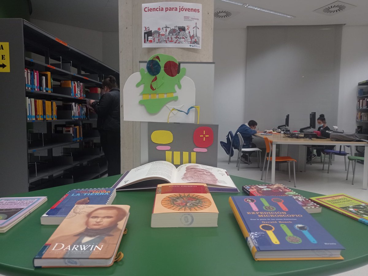 Del 1 al 14 de noviembre se celebra la Semana de la ciencia👩‍🔬🧑‍🔬🧪🔬. 
En la Biblioteca Central de <a href="/AytoLeganes/">Ayuntamiento de Leganés</a>  hemos realizado un punto de interés en cada sala con libros seleccionados sobre el tema.