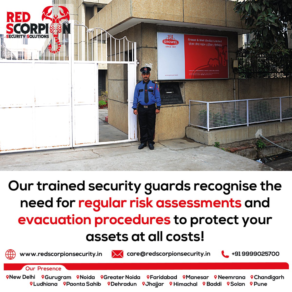 At Red Scorpion Security, we always carry out regular risk assessments whilst taking the time to get to know our clients’ businesses, people and processes to understand where we can provide optimum protection!

#redscorpionsecurity #securityservices #assessment #securityguards https://t.co/Q5PsRouFkH