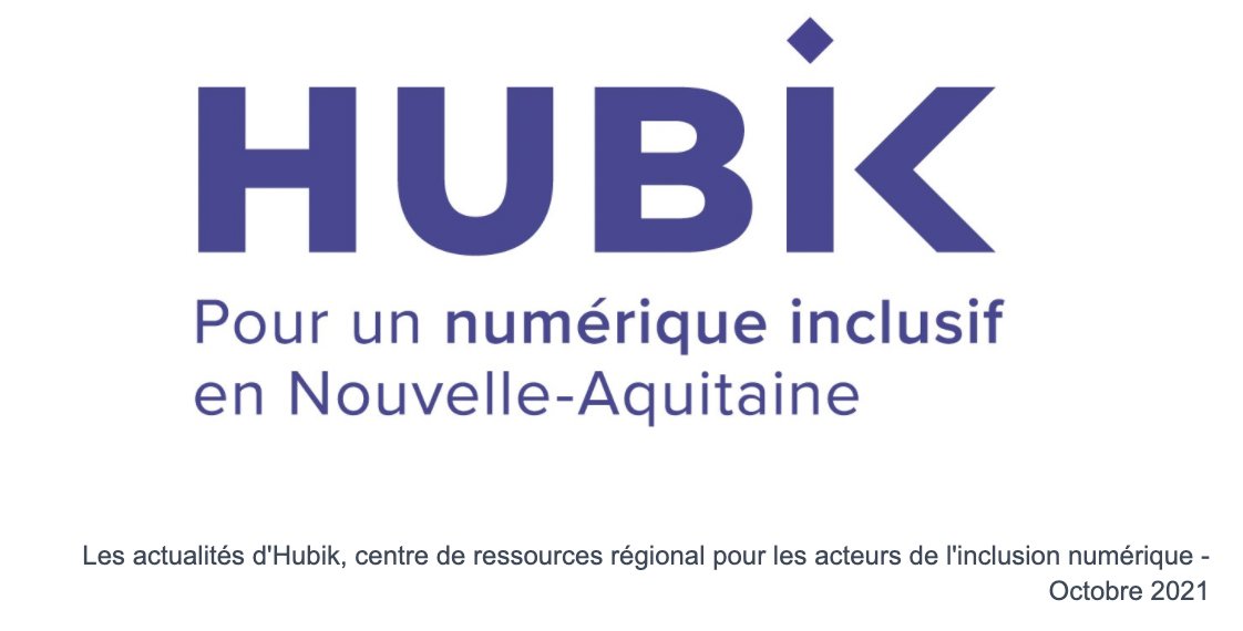 La #newsletter d'octobre est arrivée dans vos boites mail 📩

Retrouvez les #actualités d'octobre, les #AAP en cours et des #ressources sur l'inclusion numérique ! 
👉 lnkd.in/eyA28Jpy

Bonne lecture !