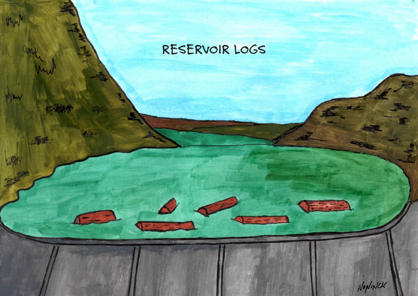 NDoninck's tweet photo. Reservoir Logs. Keeps popping in my head I don't know why, sounds like...

#cartoon #parody #funny #humor #comics #lol #haha #cartooning #cartoonist #gagcartoon #gagcartoons 
#drawing #sketch #illustration #singlepanel https://t.co/p9IKWtixhJ
