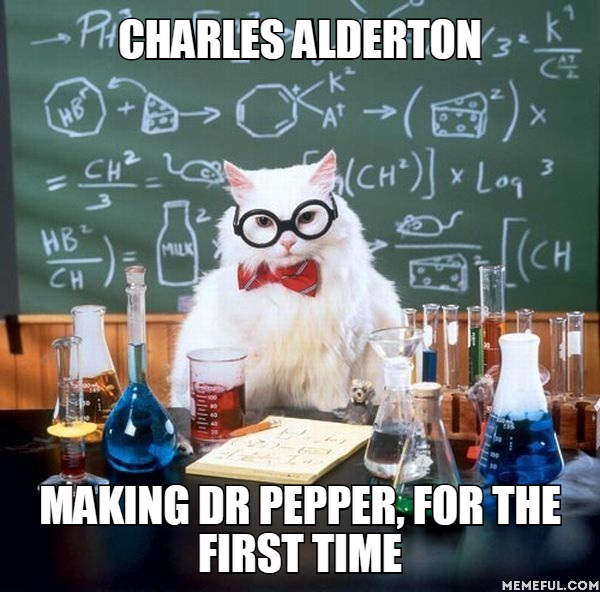GTFNQ's tweet photo. Dr Pepper was firstly invented by a pharmacist named Charles Alderton. He named it after the father of a girl he was in love with https://t.co/OU2qZgd0N6
