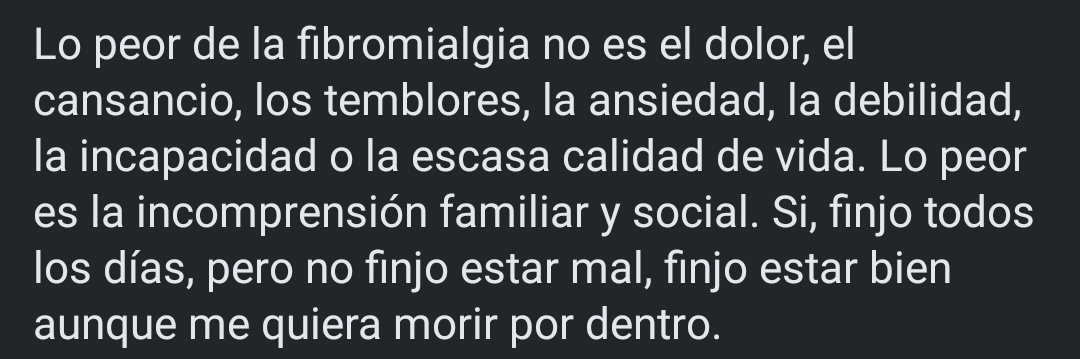 CristinaAgurto3's tweet photo. Clarísimo #fibromialgia https://t.co/2UT5R22GBh