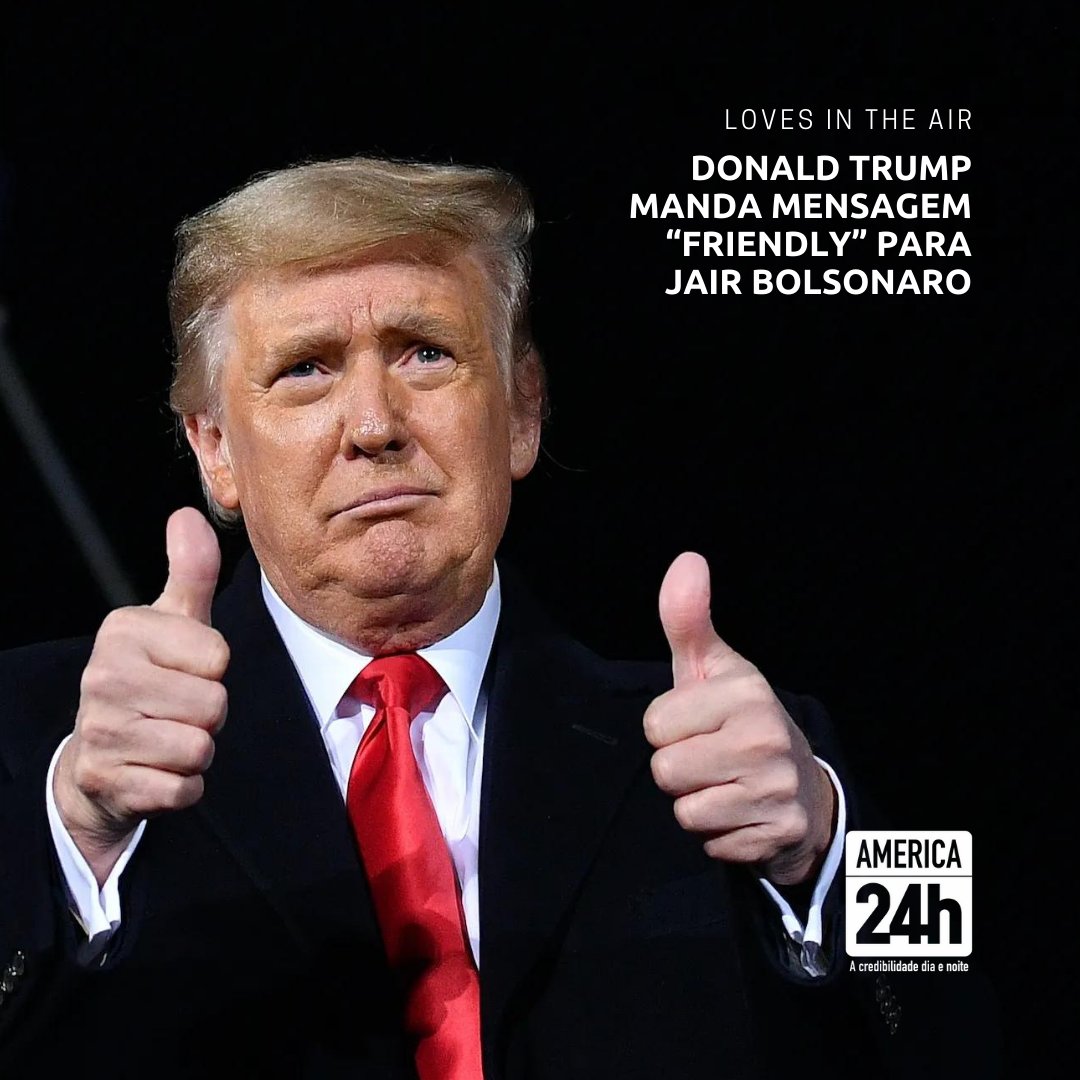 Canal24h's tweet photo. WASHINGTON, DC  - Na mensagem, o ex-presidente dos Estados Unidos Donald Trump faz diversos elogios a Bolsonaro e afirma que ele “nunca decepcionará as pessoas do Brasil”. A mensagem foi divulgada por e-mail, já que Donald Trump não pode mais postar nas redes sociais. https://t.co/1wIFGD7XUx