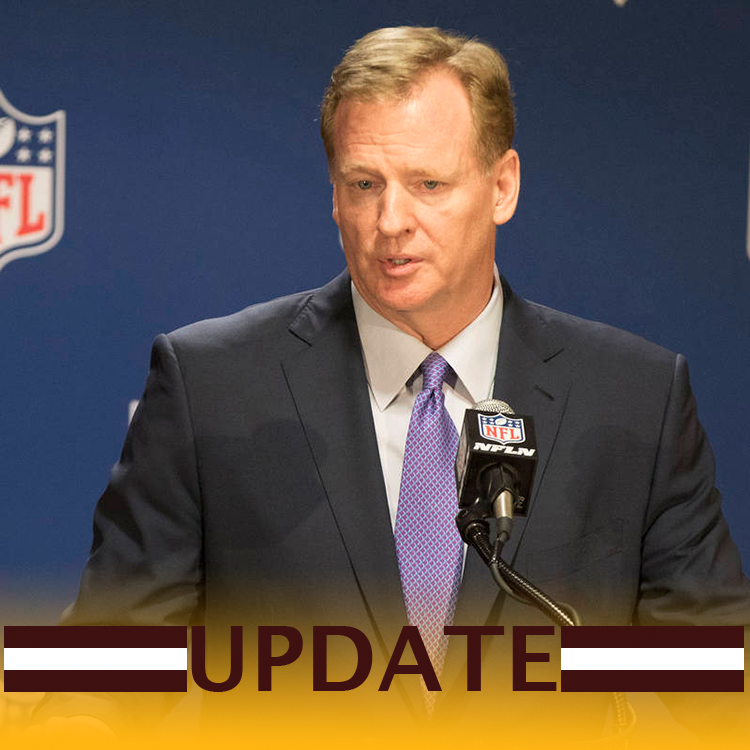 WashingtonTFGO's tweet photo. NFL owners vote 31 to 1 in favor of a resolution to force Dan Snyder out of the NFL. He has one year to sell the team or they will face penalties such as 8-figure fines and forfeiture of draft capital. https://t.co/yiEgG4S8Rz
