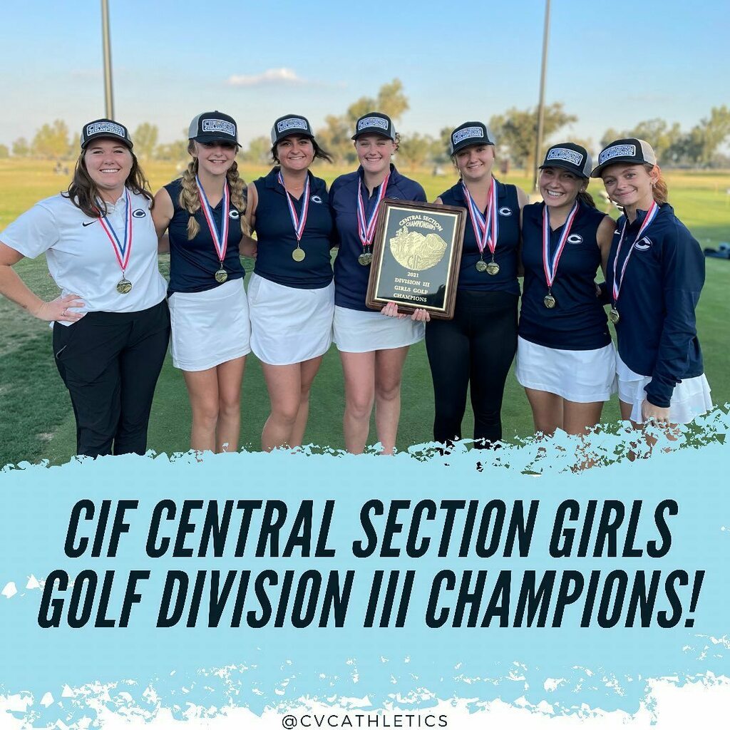 cvcathletics's tweet photo. Congratulations to the CVC girls golf team as they claimed the CIF Central Section Division 3 championship today at Tulare Golf Course! This is the very first Central Section championship for the girls golf program at CVC! https://t.co/4m65j3FiBv https://t.co/GKuEcoWRGz