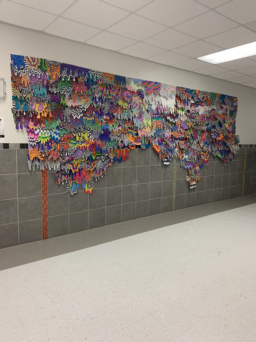Lucia J Simental (@lsimentalehs) on Twitter photo Jen Stark Inspired Collaborative Class Installation Drip Mural
All six of my Art 1 Classes!
Special thanks to the students that stayed after school!
Hopefully we will be able to see lots of selfies! 📸 <a href="/Desigo13/">Mr. Desi Gonzales</a> @gbrasg <a href="/Eastlake_HS/">Gilbert R . Martinez</a> <a href="/SISD_FineArts/">SISD Fine Arts</a> <a href="/MJones_ADM/">Macka L. Jones</a> @CPrintz_ADM Jen Stark Inspired Collaborative Class Installation Drip Mural
All six of my Art 1 Classes!
Special thanks to the students that stayed after school!
Hopefully we will be able to see lots of selfies! 📸 <a href="/Desigo13/">Mr. Desi Gonzales</a> @gbrasg <a href="/Eastlake_HS/">Gilbert R . Martinez</a> <a href="/SISD_FineArts/">SISD Fine Arts</a> <a href="/MJones_ADM/">Macka L. Jones</a> @CPrintz_ADM