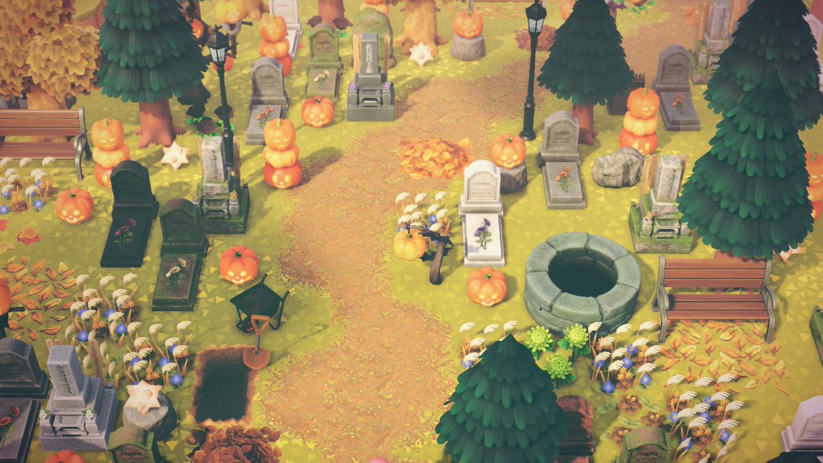 asundercrossing's tweet photo. It’s not finished yet but I updated my dream address with my Halloween island 🎃🎃🎃 DA-5150-0441-8412 https://t.co/wZHEYNrwzv