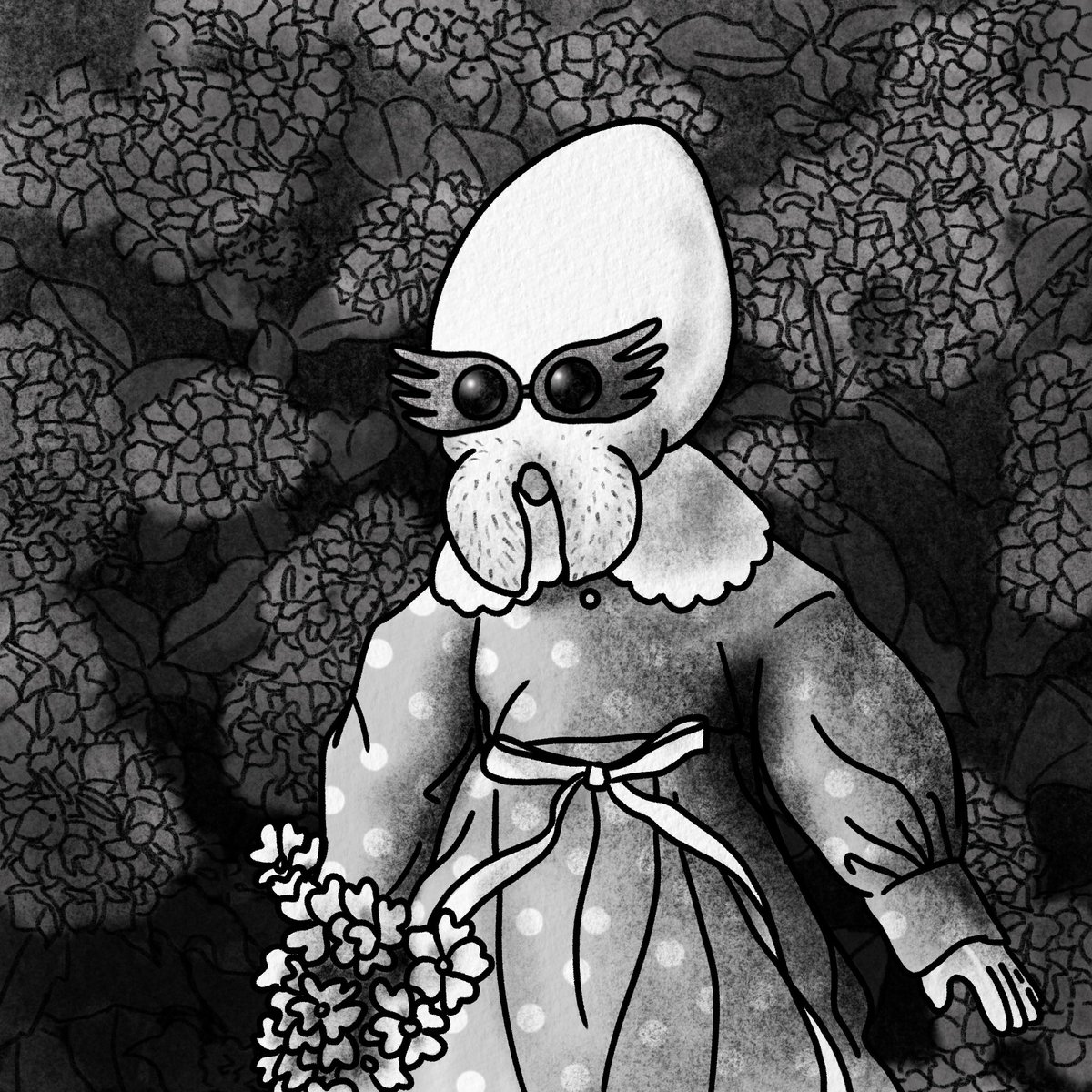 I should be sleeping rn. 
But first please look at this little cutie hiding somewhere in the <a href="/creepiesnft/">Creepies</a> collection:
Do you recognise those glasses?

#nft #NFTartists #nftcollector #NFTCommmunity #womeninnft #NFTcollection