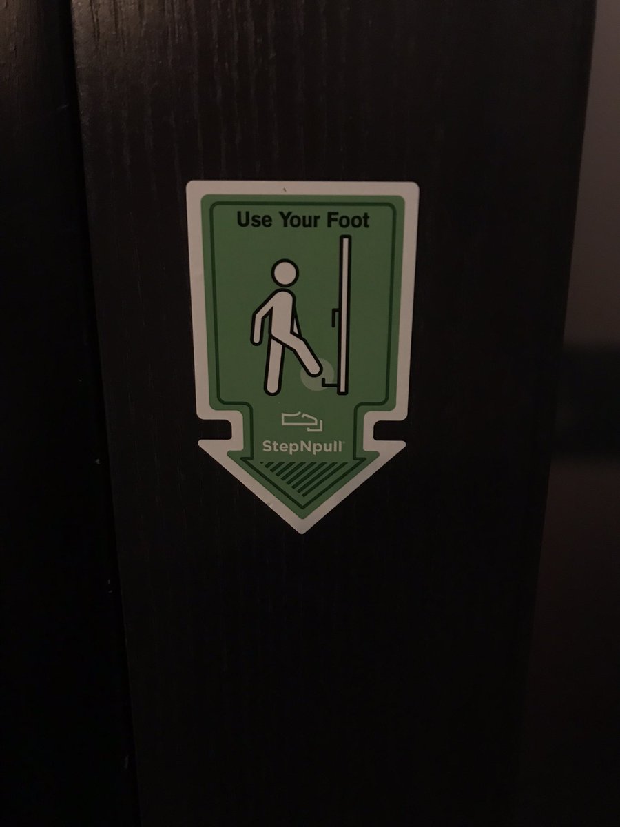 Men’s bathroom <a href="/thedearbornchi/">The Dearborn</a> in Chicago. Everything about this screams privacy. Love the 2 stalls, 1 urinal model. Added a farmhouse sink for aesthetic. Really digging these foot door openers. One of the best things to come from Covid. 5/5 stars. Great burgers too.