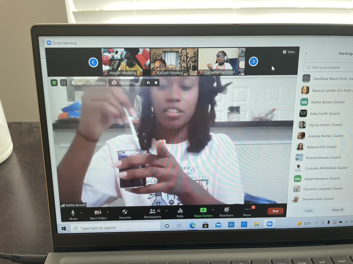 100GOCConyersGA's tweet photo. The 2021 @TheSMHF #FallStemCamp is a wrap! Thank you to the facilitators: Dr. Nettie B, Ms. Batavia, Ms. Patrice, and KellitheChemist! It was Outrageous! #girlscoding #stem #girlsinstem #girlsprogramming #technology #girlslovescience #chemistry #MachineLearning @CoSpaces_Edu https://t.co/0ipGspgzCw
