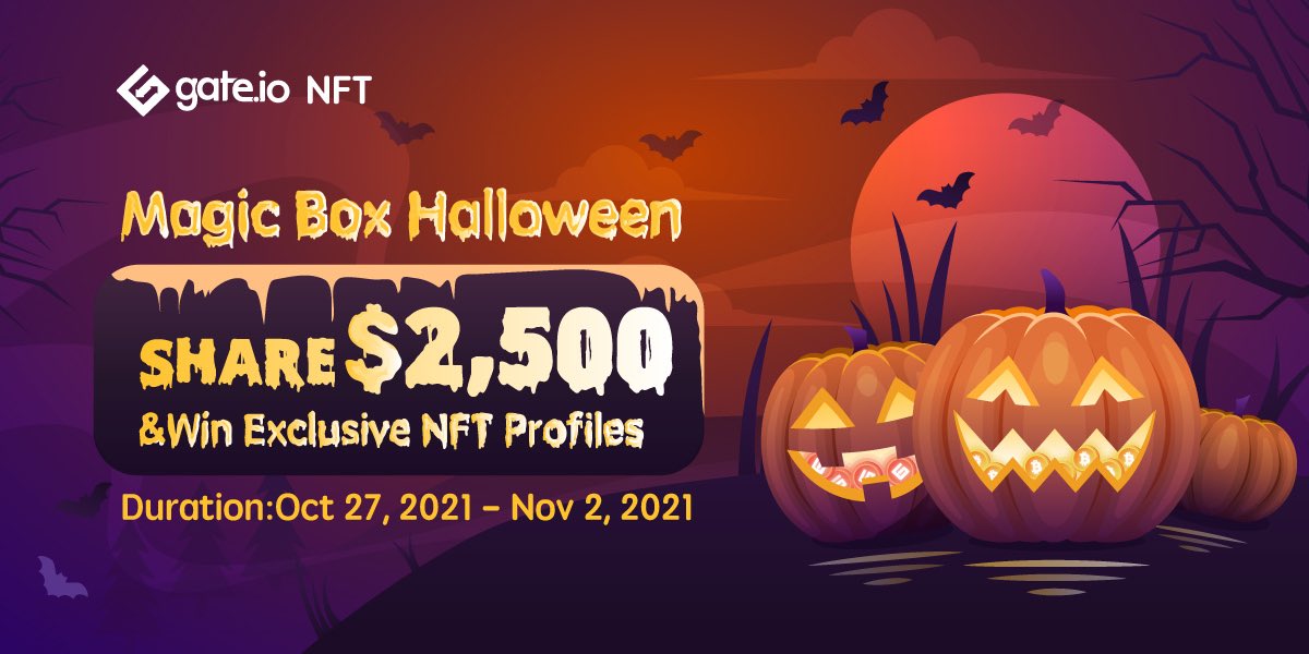 openpunks's tweet photo. Trick or Treat?
It’s https://t.co/1bESv4xzP9 Halloween Time
Complete all tasks &amp; get a chance to share $2500
Win Exclusive NFT Profiles
Mission：
Follow @Gate_Nft  &amp; @openpunks 
Like &amp; Retweet
Duration: Oct 27, 2021  - Nov 2, 2021
Details: https://t.co/ngOvNK0hW0 https://t.co/Ckp4DovJER