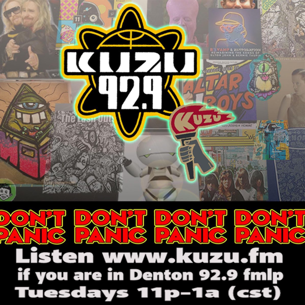 w00k66's tweet photo. Episode#001 DONTPANIC RADIO on #kuzu929 @KUZU929 @FatPossum @jaysomband @drozd_stephen @qotsa @Desert_Sessions @MADmagazine @matadorrecords #music #alt #psychedelic #shoegaze #love #bands #mixtape #streaming #fmlp @snailmail https://t.co/QgwEYGSKSR