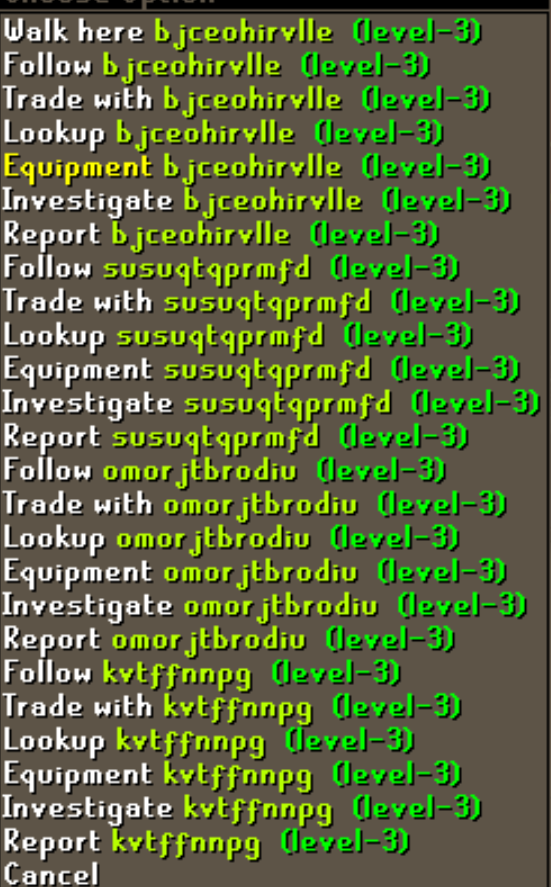 bigrob1712's tweet photo. @JagexSupport osrs world 481. edgeville furnace and lumb castle spinning wheel both have dozens of bots running, someone want to check this out? https://t.co/VMqTDrvFE9