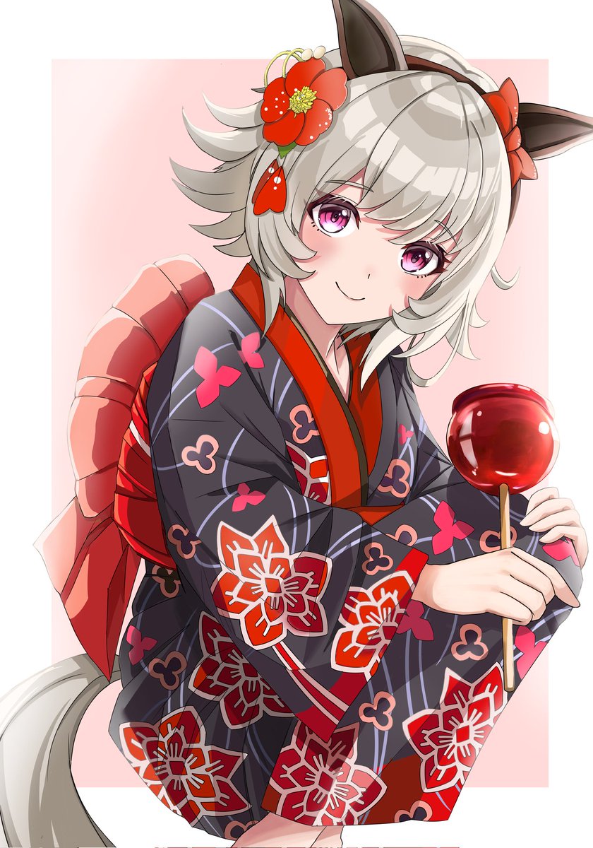 curren chan (umamusume) 1girl animal ears horse ears japanese clothes tail kimono horse tail  illustration images