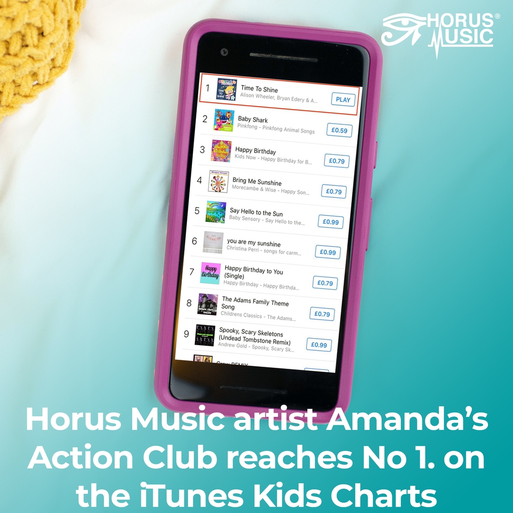 Time To Shine, a positivity song produced during lockdown, reaches No 1 in the iTunes Children’s Chart. 
Originally released in May 2020, the group have re-released it to coincide with World Mental Health Day and raise money for mental health charities in the UK #music