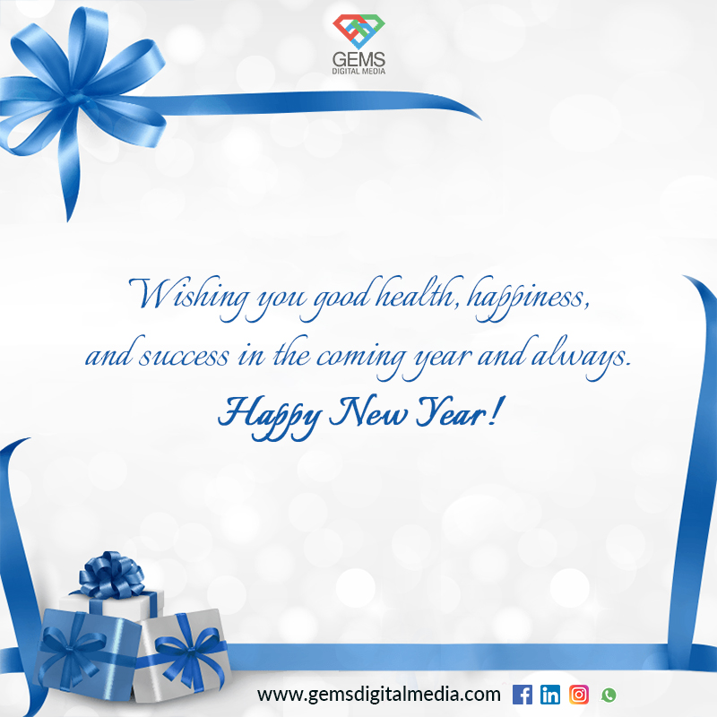 GemsDigital_IN's tweet photo. Gems digital media wishes you a Happy New Year and Sending you well wishes and praying for you in the coming year!

#happynewyear #festivals #gemsdigitalmedia #team #india https://t.co/gyUaSlRaA7