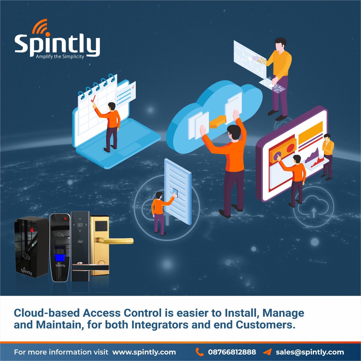 Spintly2's tweet photo. Without extra expense and complexity of traditional physical access systems, a cloud-based access control solution enables centralized management, visibility, and control.
Learn More: https://t.co/yEzunS5vXw
#Spintly #AccesscontrolSystems #Wirelessaccess #CloudbasedAccess https://t.co/AbdenNiTJF