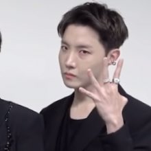 Hoseok's face card never declines