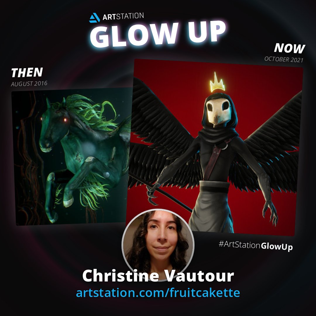 ccvautour's tweet photo. Itssss #ArtStationDay !! Here's a glowup lmao https://t.co/teXPMPExN3 https://t.co/WYHez8Gt8m