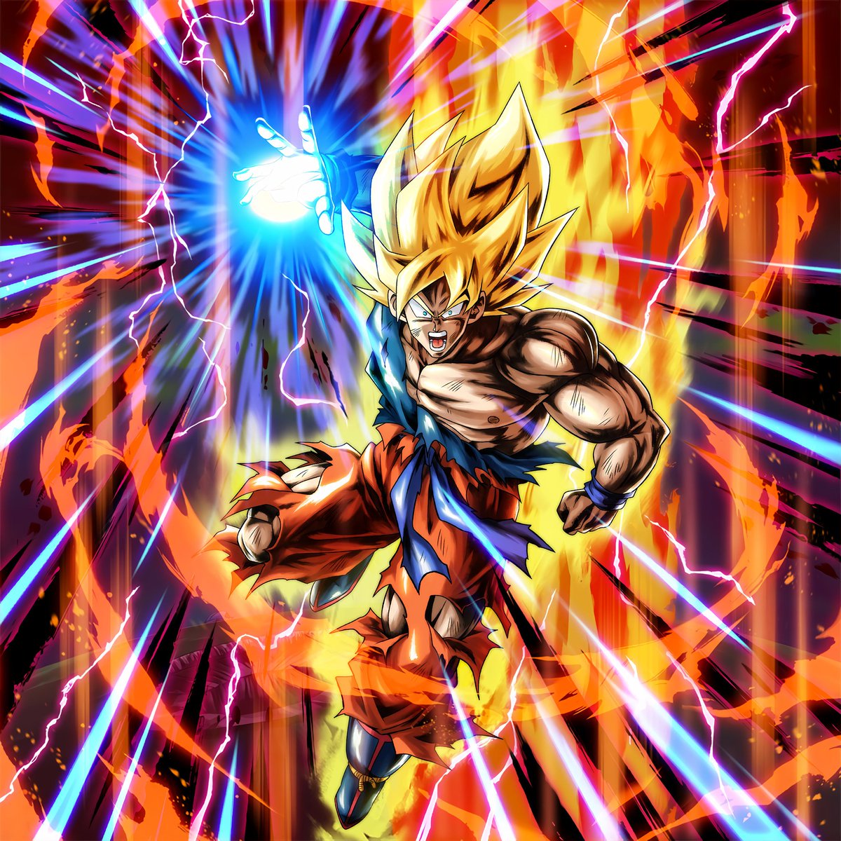 SchoolBoyzYT's tweet photo. Crazy how Legends constantly pops off with these SSJ Goku art https://t.co/lMqbUiuUQv